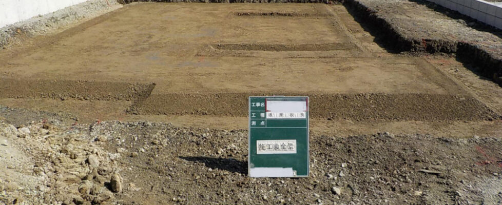 表層改良施工後